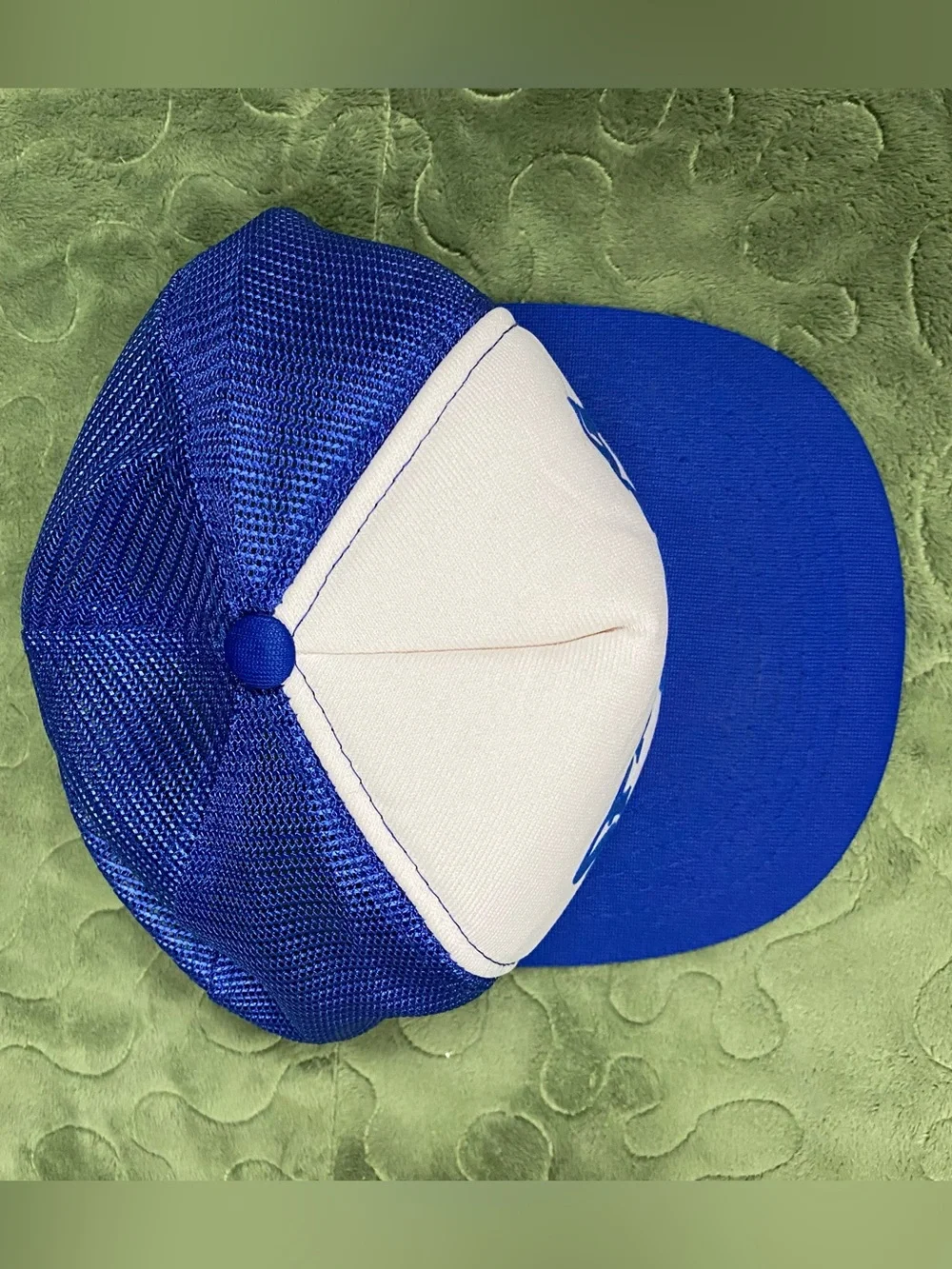 Spalding Blue and White Logo Trucker Hat